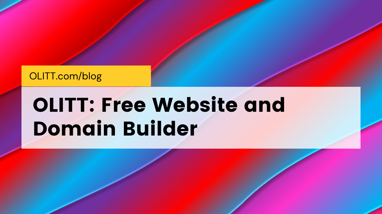 Free Website and Domain Builder