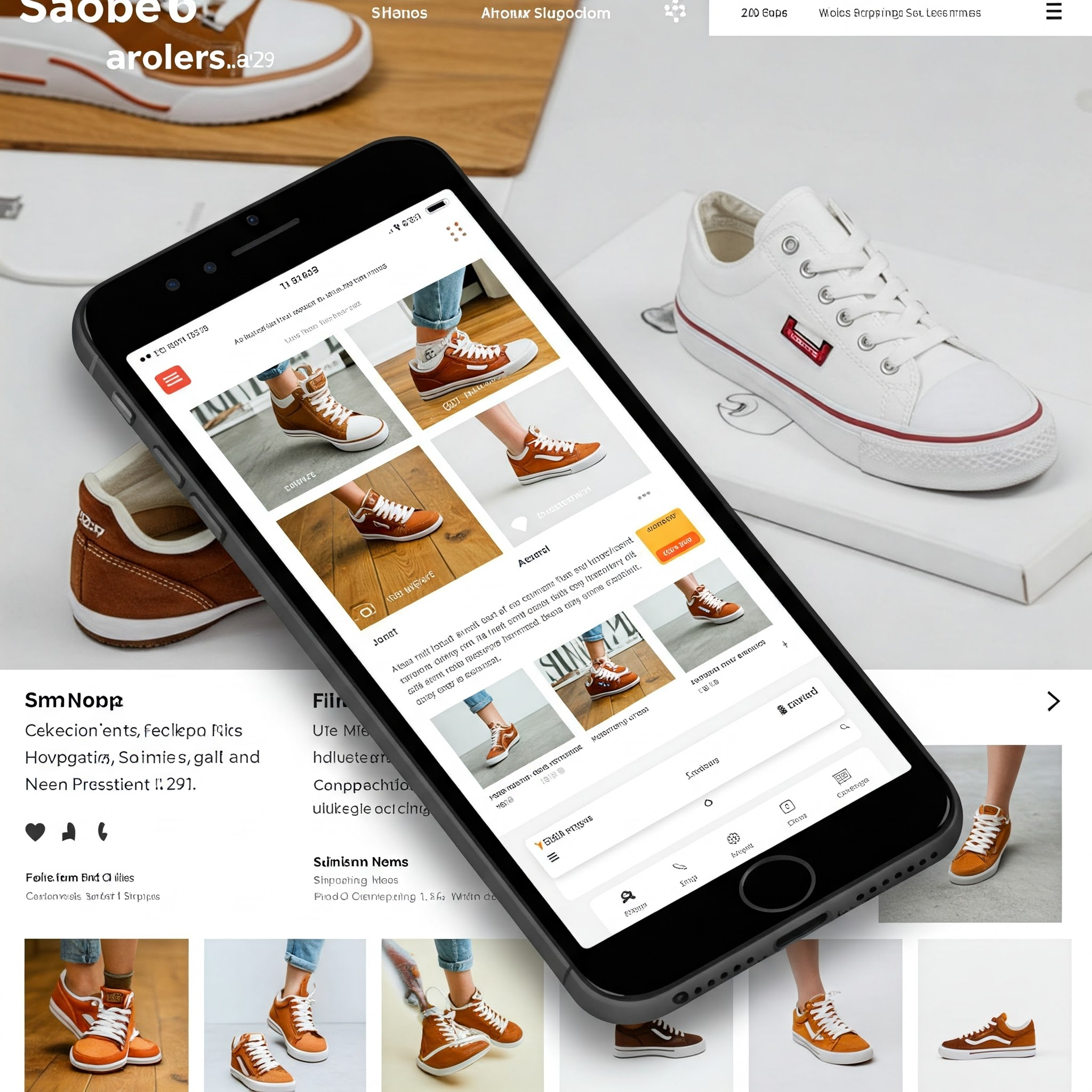 Mobile-Optimized Shoe Website