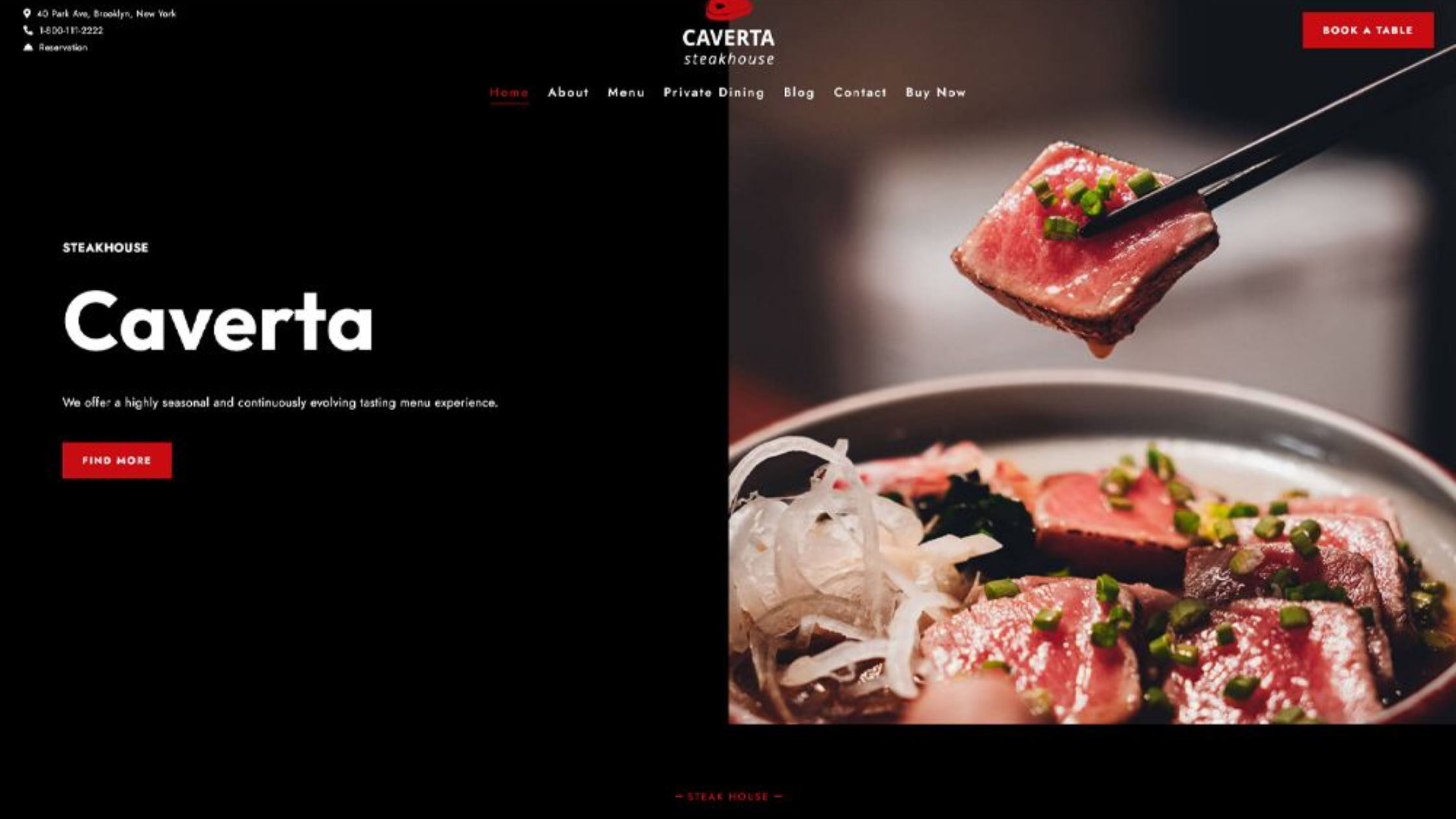 restaurant website australia