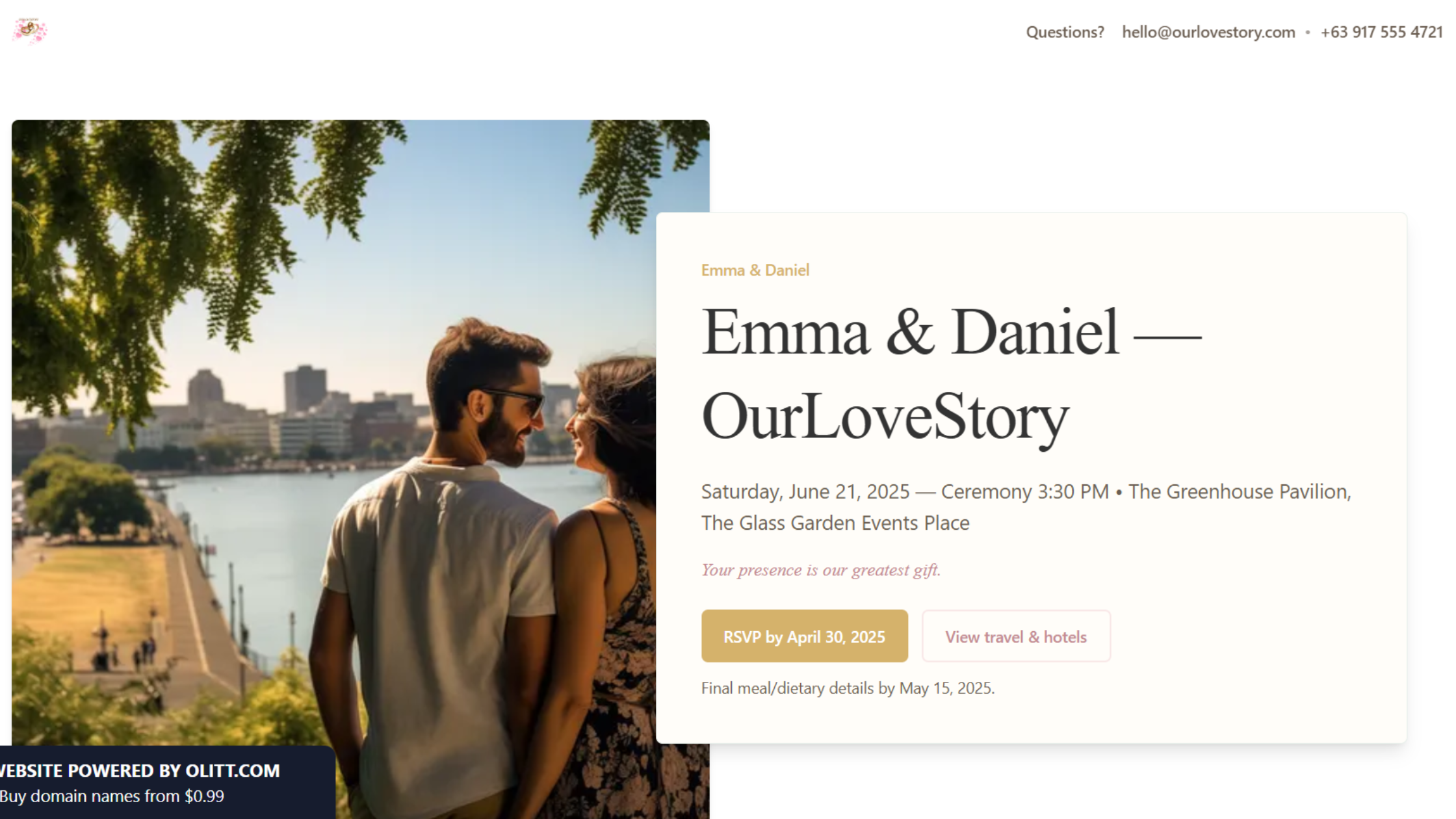 wedding website builder